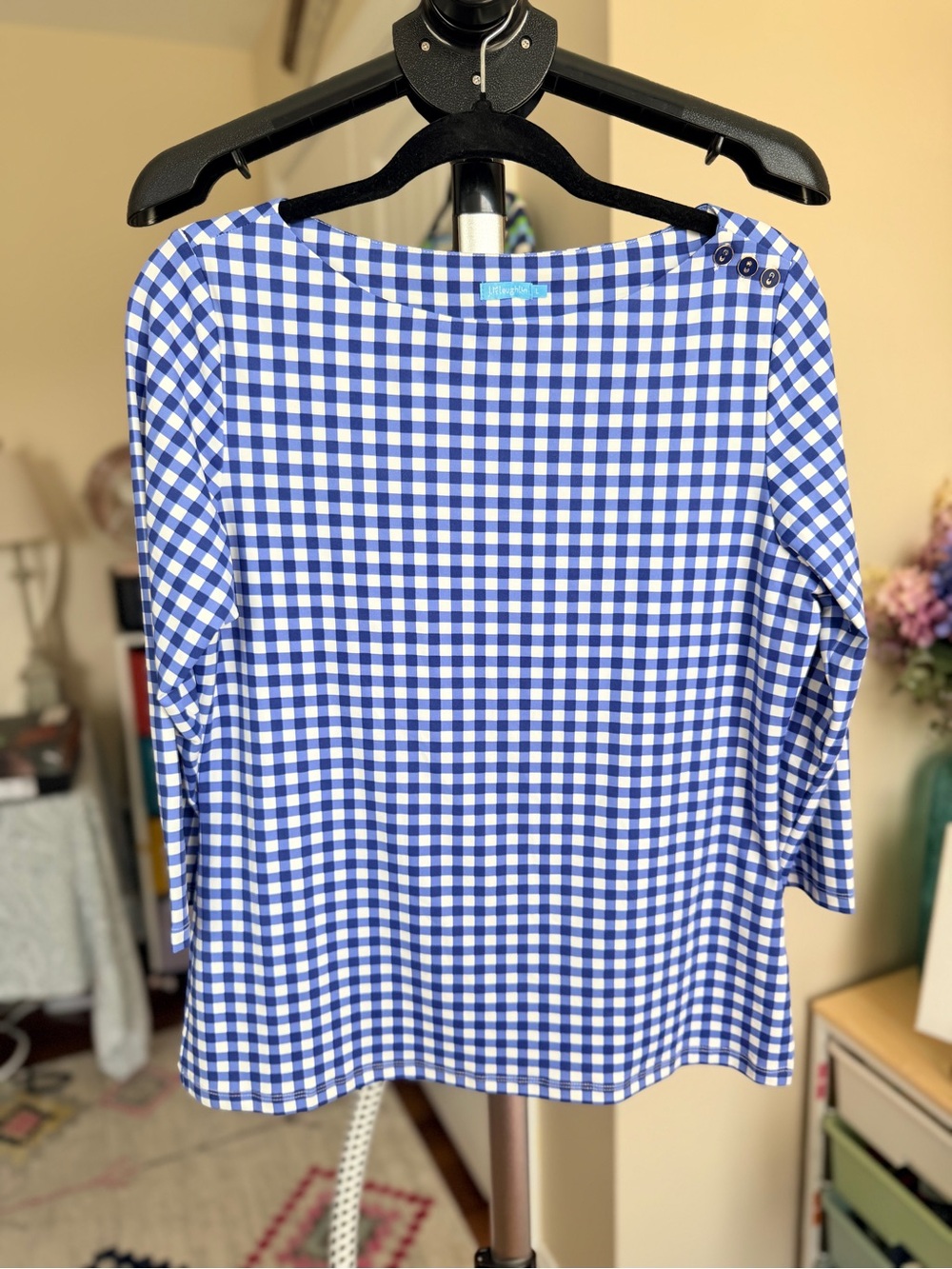 J. McLaughlin Wavesong Top 3/4 Sleeve Catalina Fabric